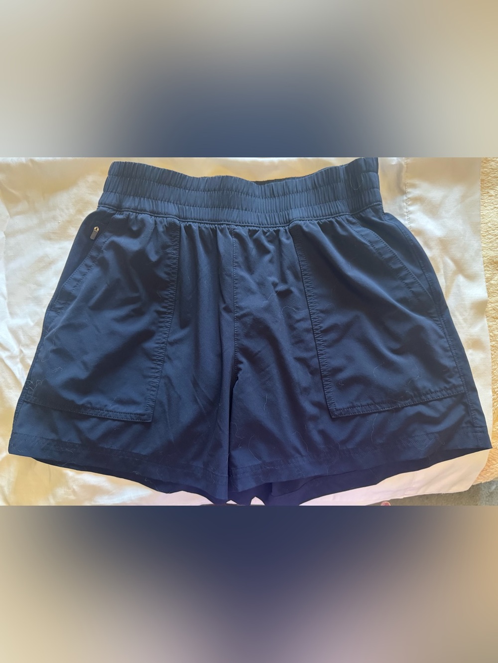 Athleta Weekender Navy High Rise Athletic Shorts